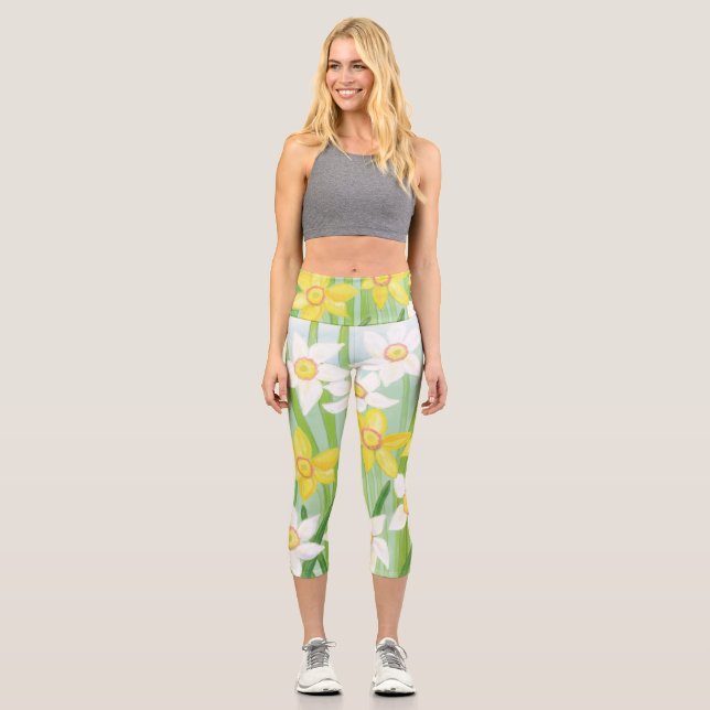 Leggings Capri Spring Daffodils (Anverso)