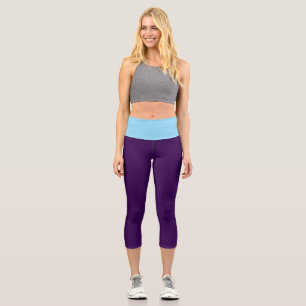 Leggings Capri Sra. Fashion PeriWinkle Putm High Waisted