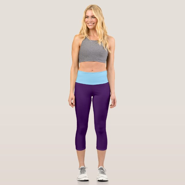 Leggings Capri Sra. Fashion PeriWinkle Putm High Waisted (Anverso)
