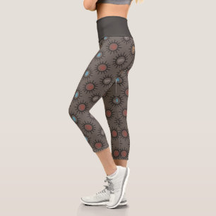 Leggings Capri Stark, Lannister, Targaryen, Patrón de Rey Noctur