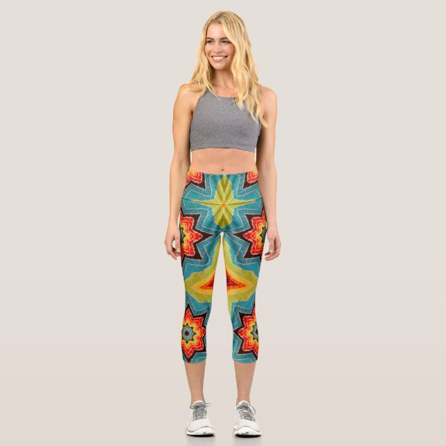 Leggings Capri Stars Tie Dye (Anverso)