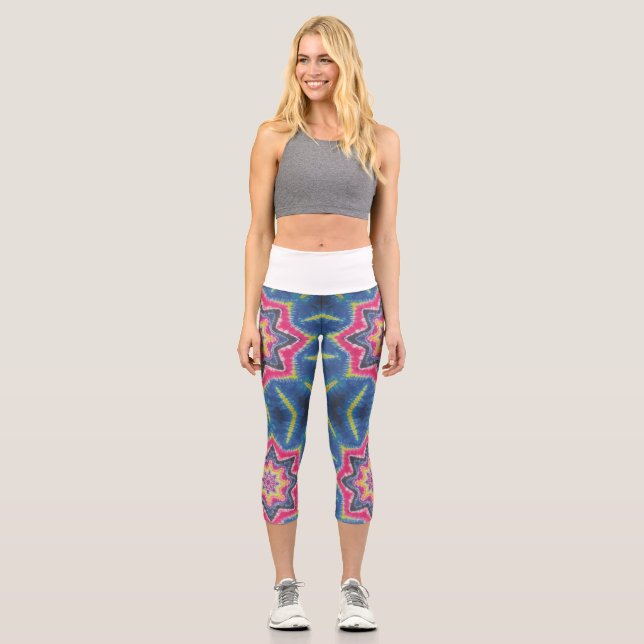 Leggings Capri Stars Tie Dye (Anverso)