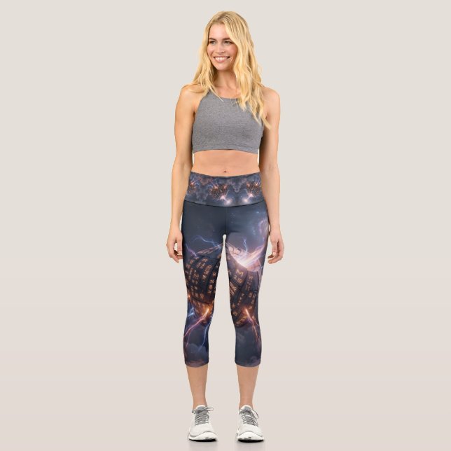 Leggings Capri Stellar Path – Journey Through the Universe´4 (Anverso)