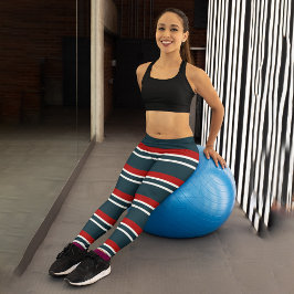 Leggings Capri Stripe Ladies
