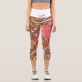 Leggings Capri ¡Sueña sin miedo y amor sin límites!