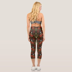 Leggings Capri Sueños de amapola - Leyendas Capris de Bonito