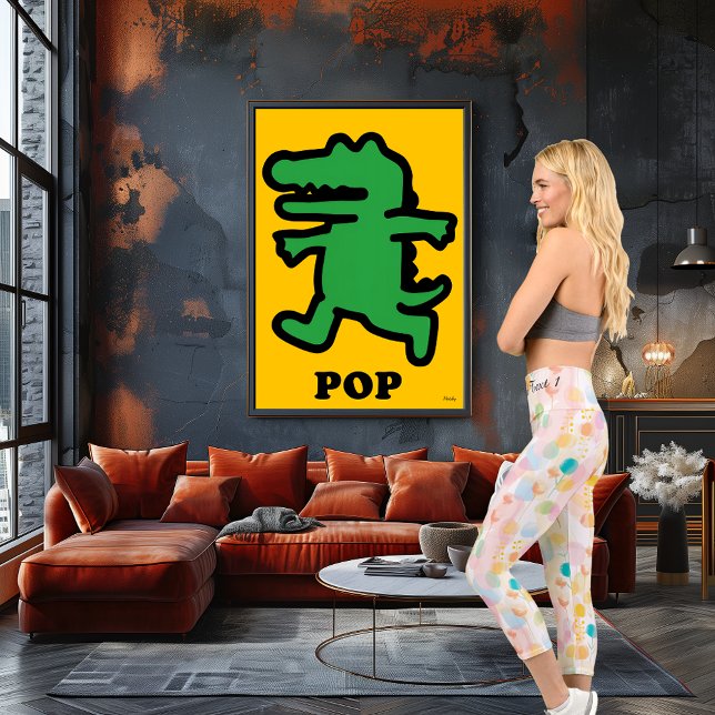 Leggings Capri Sueños Pastel: Patrón Floral Abstracto Suave (Subido por el creador)