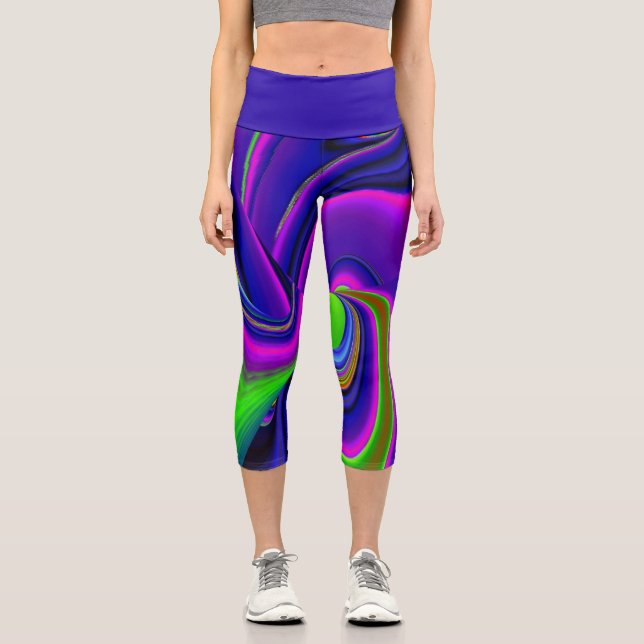 Leggings Capri Summerrainbow , Resumen del Rainbowart 3D (Anverso)