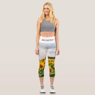 Leggings Capri Sunflower