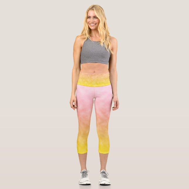 Leggings Capri Sunrise in Cotton Candy Skies (Anverso)