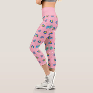 Leggings Capri Supergirl fuera de este mundo retro gráfico