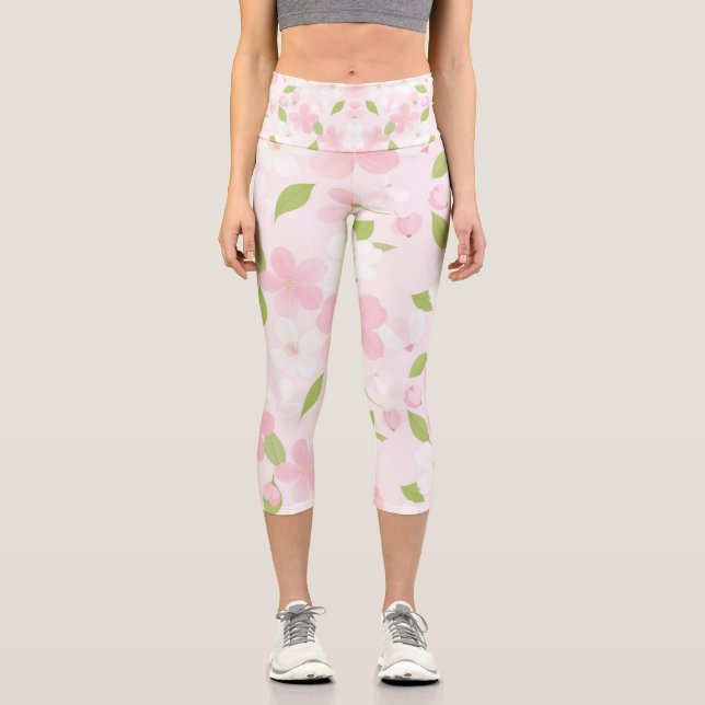 Leggings Capri Susurros de la época de floración (Anverso)
