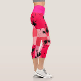 Leggings Capri Sweet Modern candy abstract art