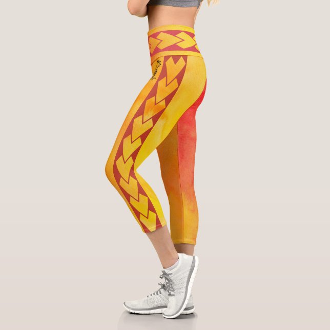 Leggings Capri taille haute tribal Amazone (Izquierda)