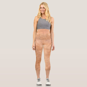 Leggings Capri Tan piel luce piernas capri