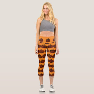 Leggings Capri Tapón de búfalo de calabaza