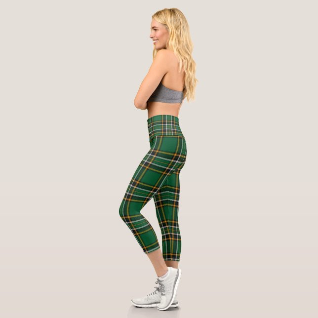 Leggings Capri Tartán nacional irlandés (Izquierda)