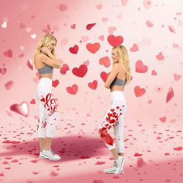 Leggings Capri Te Amo Capris de Cintura Alta