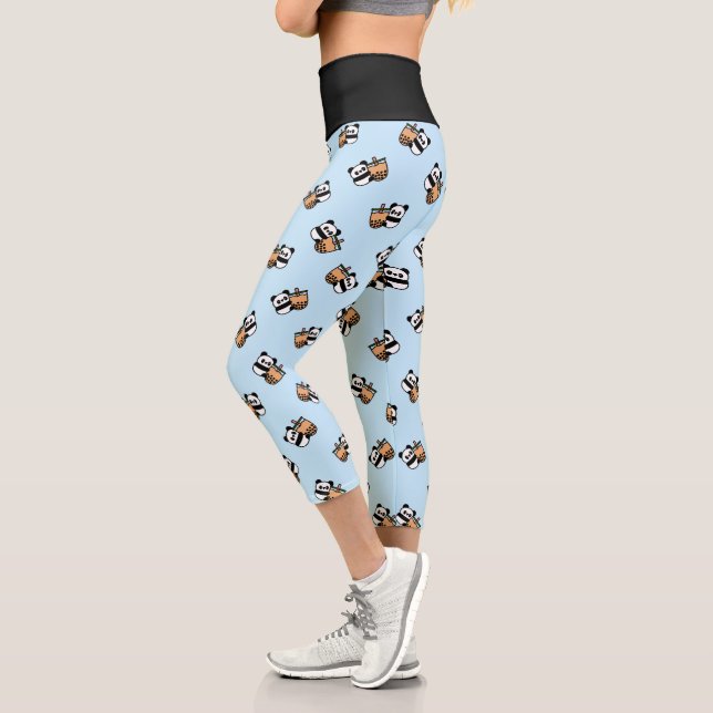 Leggings Capri Té de burbuja y oso panda (Izquierda)
