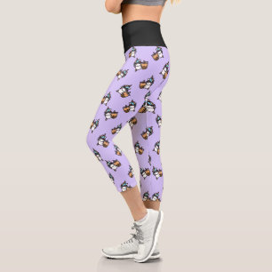Leggings Capri Té de burbuja y unicornio