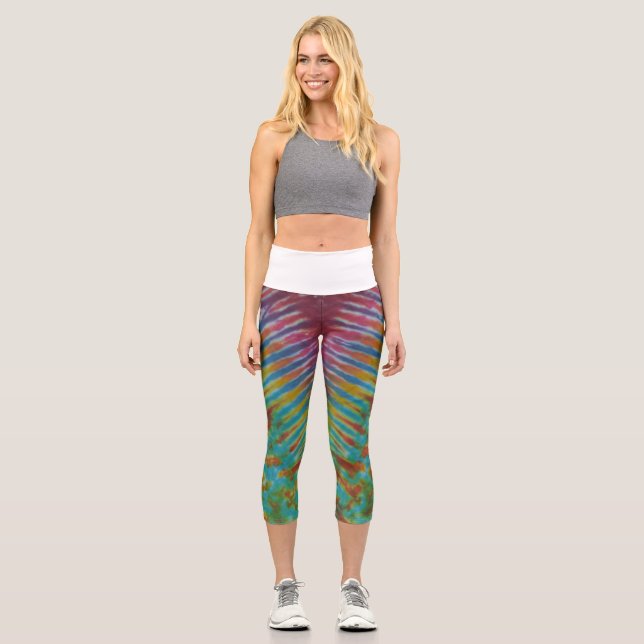Leggings Capri Tejido a rayas (Anverso)