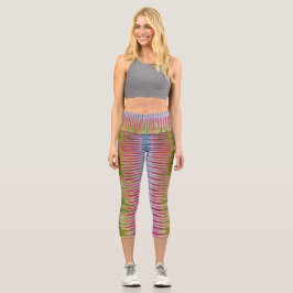 Leggings Capri Tejido a rayas