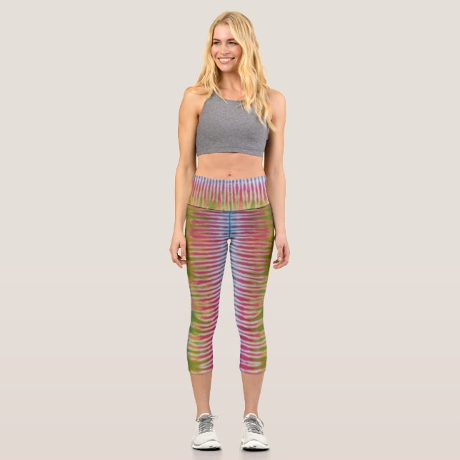 Leggings Capri Tejido a rayas (Anverso)