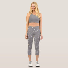 Leggings Capri Terrazzo gris moderno