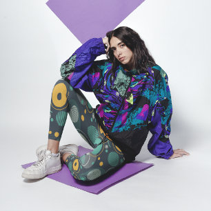 Leggings Capri Textil monocromo