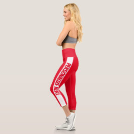Leggings Capri Texto personalizado tachado