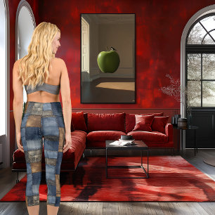 Leggings Capri Texto y logotipo del Personalizado de mosaico de c