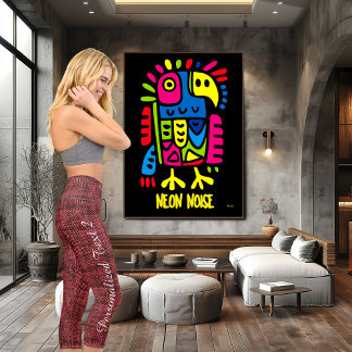 Leggings Capri Textos de Denim Rojo de moda: Personalizar logotip