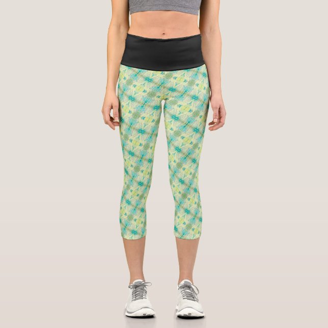 Leggings Capri Textura #10.0 de obra La roca (Anverso)