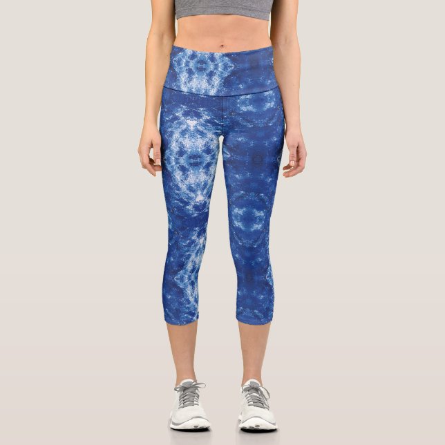 Leggings Capri Textura #10 de la obra Cerezas (Anverso)