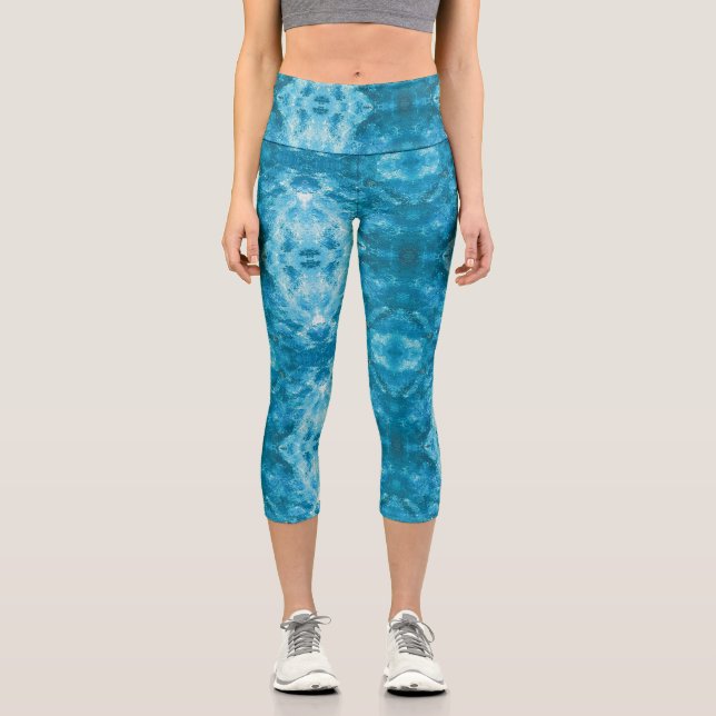 Leggings Capri Textura #11 de la obra Cerezas (Anverso)