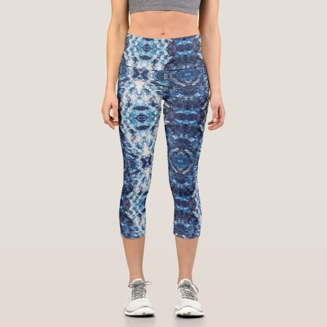 Leggings Capri Textura #12 de la obra Cerezas (Anverso)