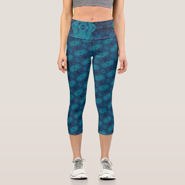 Leggings Capri Textura #14 de la obra Cerezas (Anverso)