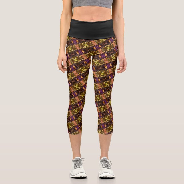 Leggings Capri Textura #16.1 de la obra Maritimo (Anverso)
