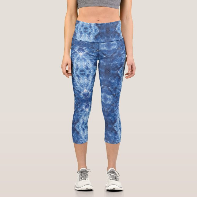 Leggings Capri Textura #1 de la obra Cerezas (Anverso)