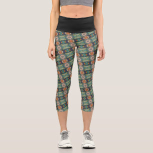 Leggings Capri Textura #1 de la obra Viendo a travez de los ojos