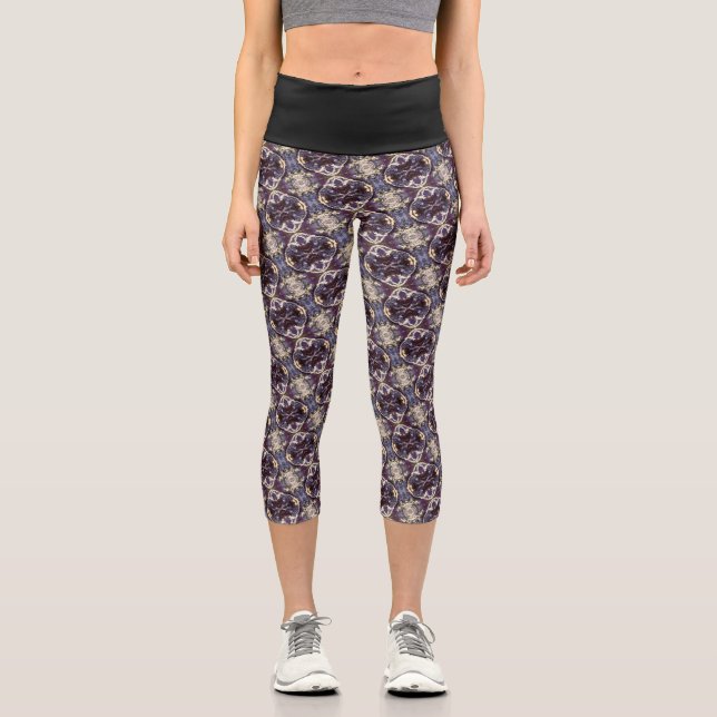 Leggings Capri Textura #20 de la obra Maritimo (Anverso)