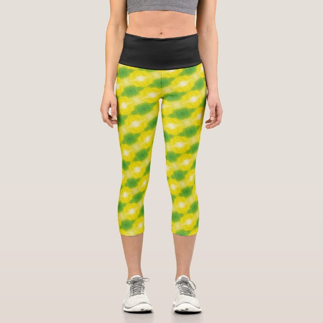 Leggings Capri Textura #20 de la obra Nuit (Anverso)