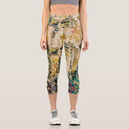 Leggings Capri Textura #21 de obra Amanecer
