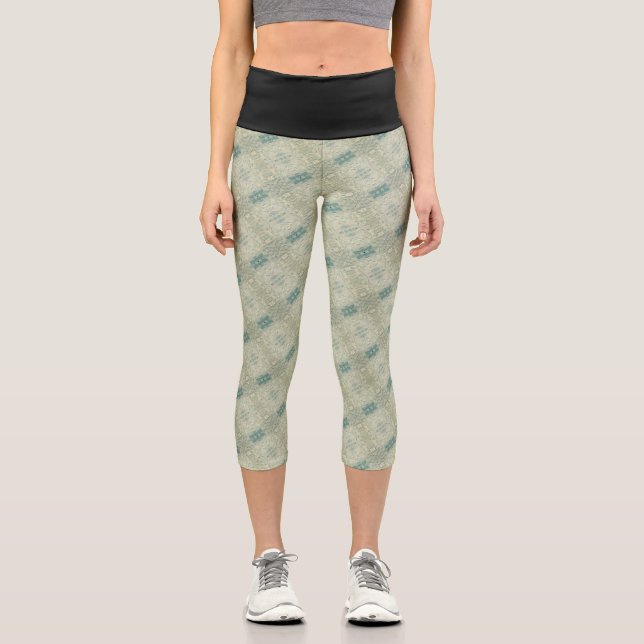 Leggings Capri Textura #23 de obra Amanecer (Anverso)