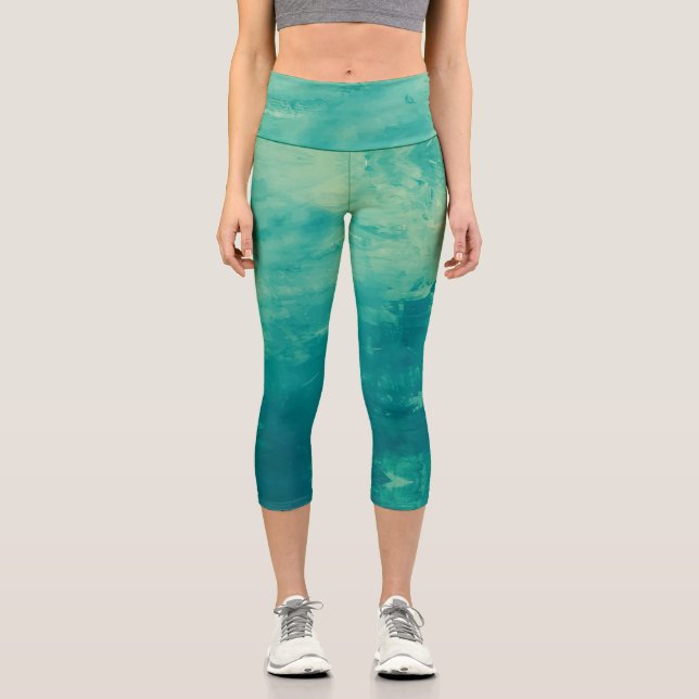 Leggings Capri Textura #24 de la obra Nuit (Anverso)
