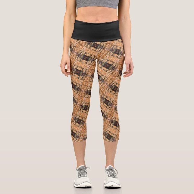 Leggings Capri Textura #24 de obra Amanecer (Anverso)