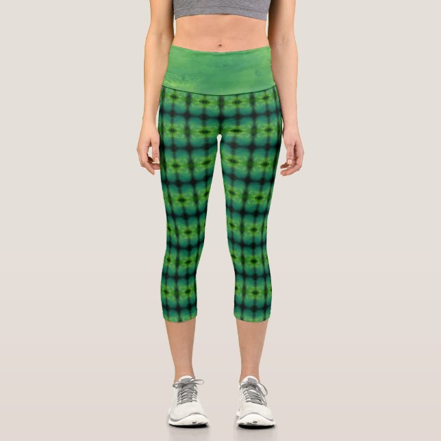 Leggings Capri Textura #2.0 de la obra Nuit (Anverso)