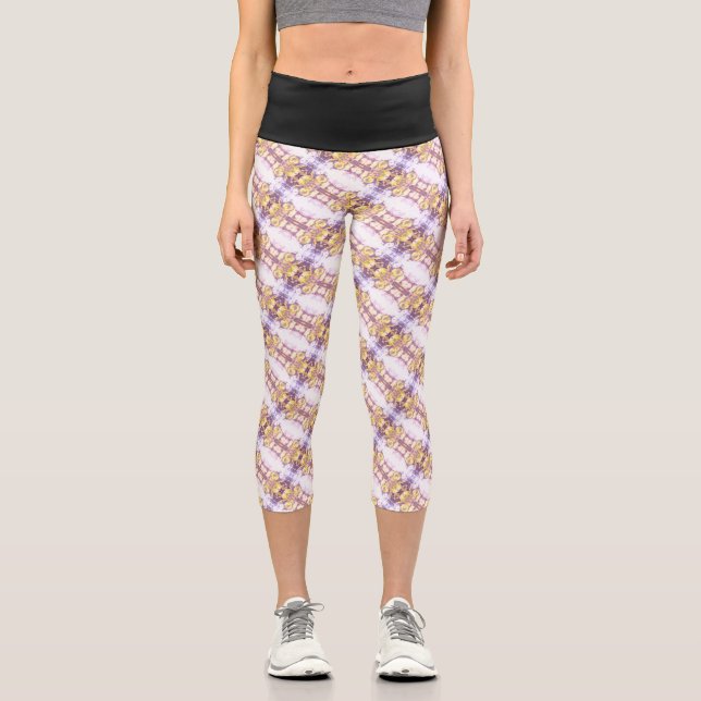 Leggings Capri Textura #2.5 de la obra Piña (Anverso)