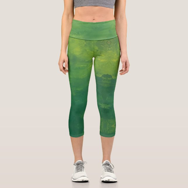 Leggings Capri Textura #2 de la obra Nuit (Anverso)