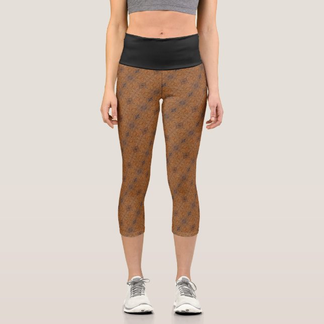 Leggings Capri Textura #31 de obra Amanecer (Anverso)